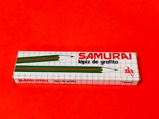 Caja de lápices de grafito Samurai ,12 unidades