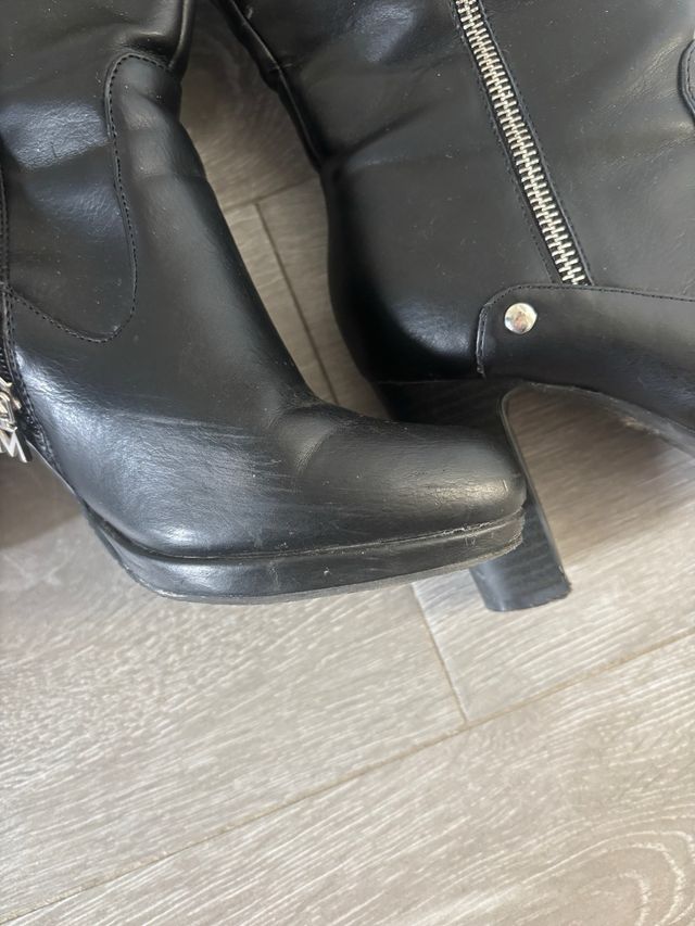 Botas altas tacón negras