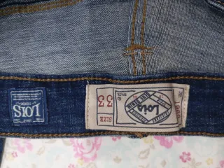 Pantalón vaquero Lois azul  Son de elástico