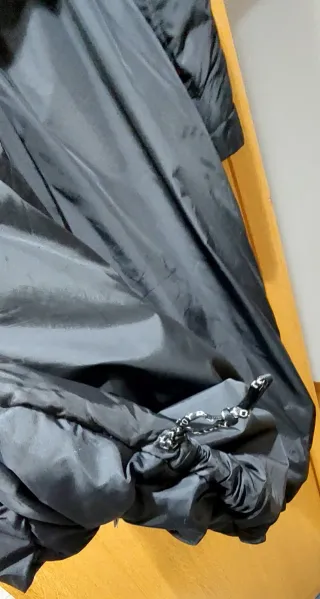 Chaqueta de plumas negra mujer talla 44