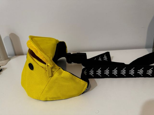 Borsa a spalla Kappa gialla e nera