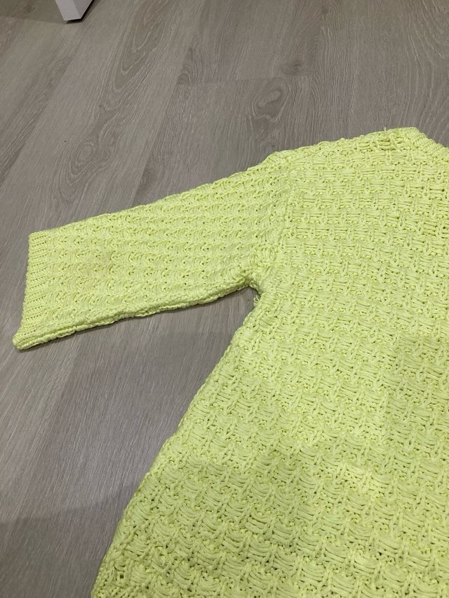 Jersey amarillo flúor con cremallera