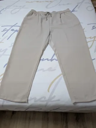 Pantalones Zara Beige Talla XXL