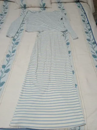 Conjunto falda y camiseta rayas