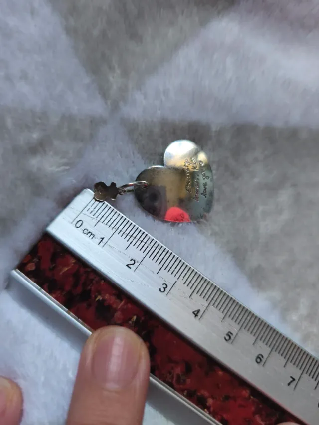 Colgante Corazón Plata con Diamante