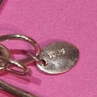 Colgante libélula Tous plata tamaño grande