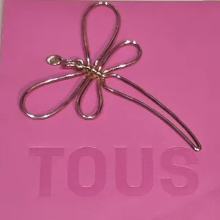Colgante libélula Tous plata tamaño grande