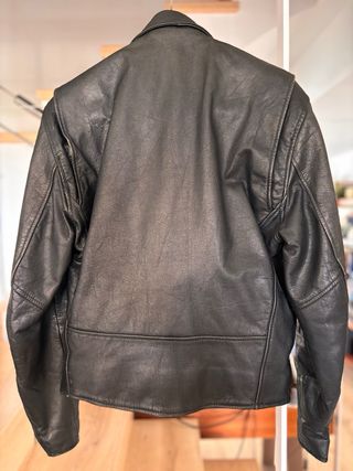 Cazadora Cuero Perfecto/Biker Negra