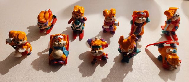 Figure Kinder Sorpresa Hanny Bunnys Ski 1996