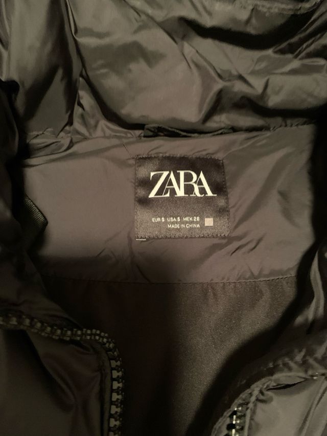 Chaqueta plumas Zara oversize Talla S