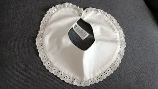 Cuello para jersey blanco y beige