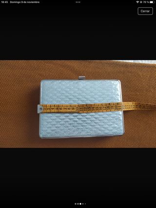 Cartera de fiesta plateada