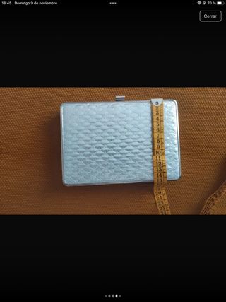 Cartera de fiesta plateada