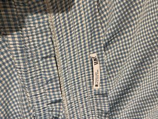 Falda Zara cuadros azul Talla M