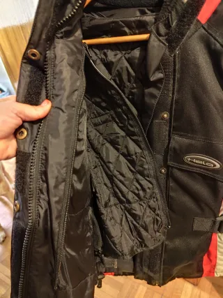 Chaqueta de moto Held negra y roja Talla DX2