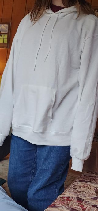 Sudadera Hanes EcoSmart Blanca Talla M