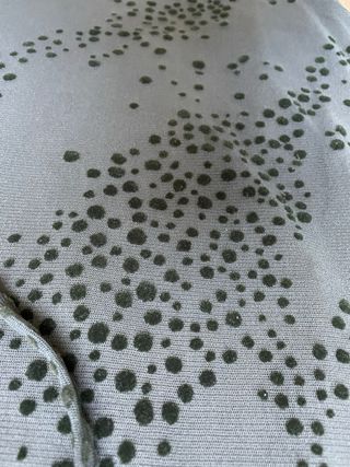 Falda midi gasa topitos verde s/m