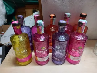 Bottiglie vuote di Gin e Rum