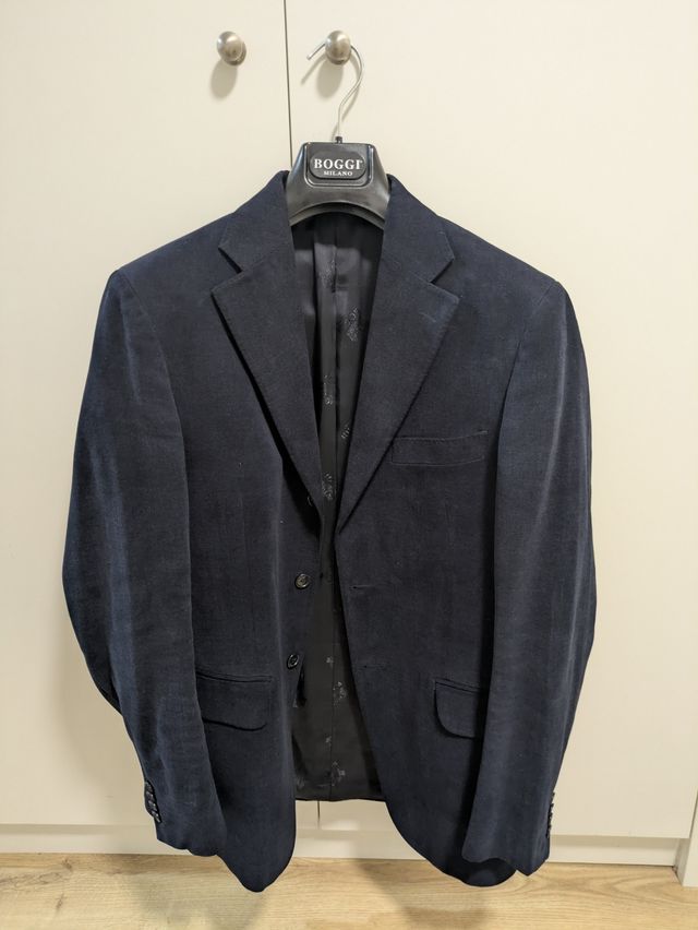 Americana Boggi Milano Talla 48 Azul