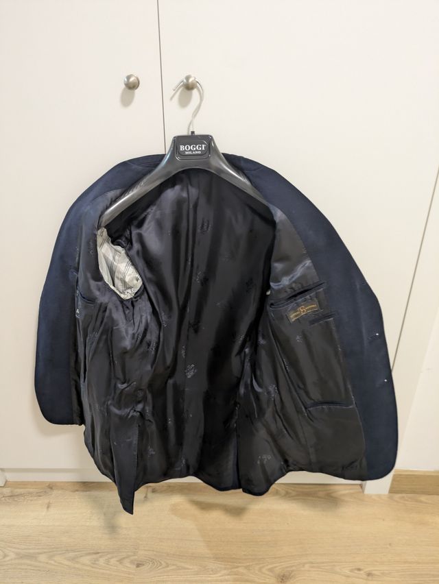 Americana Boggi Milano Talla 48 Azul