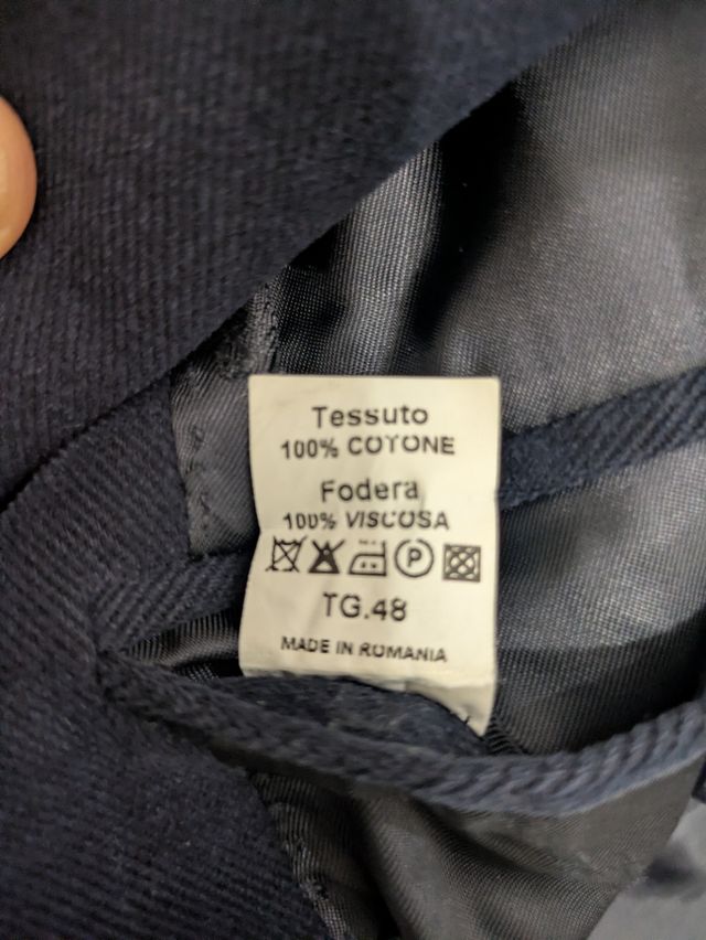 Americana Boggi Milano Talla 48 Azul