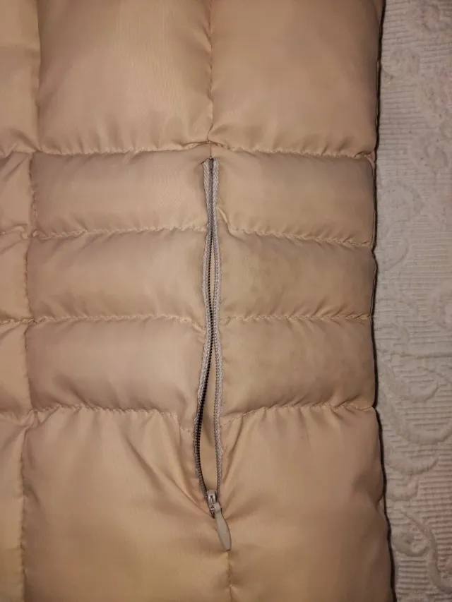 Chaleco acolchado mujer beige