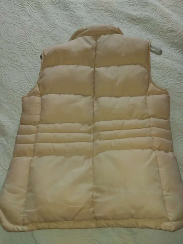 Chaleco acolchado mujer beige