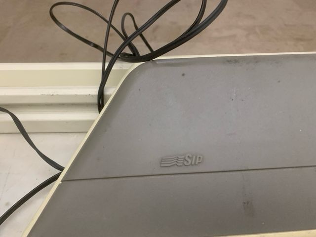 Segreteria telefonica SIP vintage beige/grigio