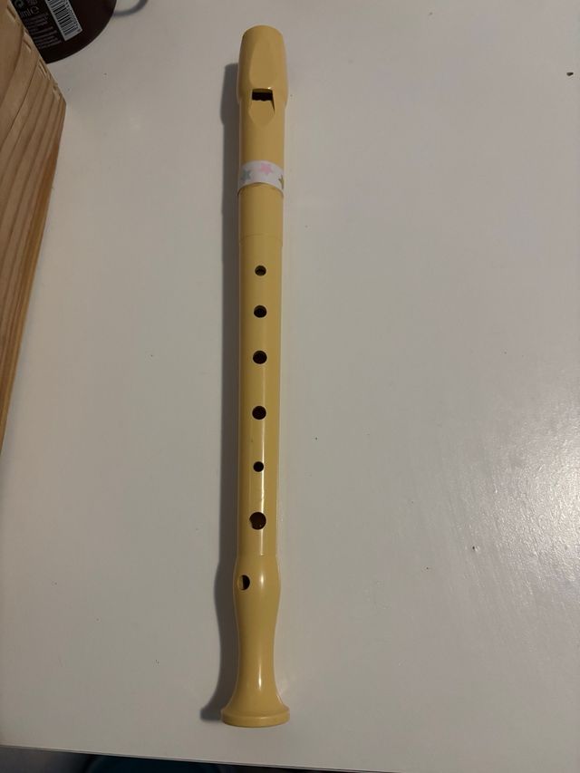 Flauta escolar color beige