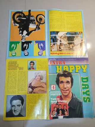 Rivista Happy Days con poster Henry Winkler