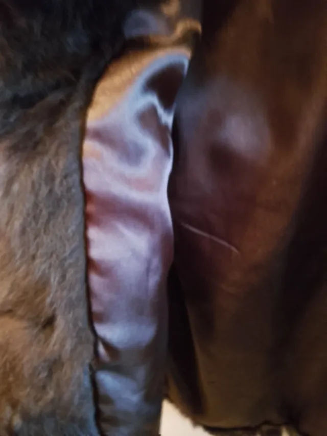 Chaqueta Pelo GAS Negra/Marrón