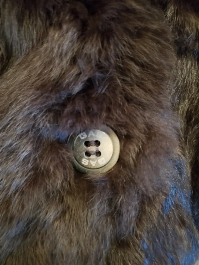 Chaqueta Pelo GAS Negra/Marrón