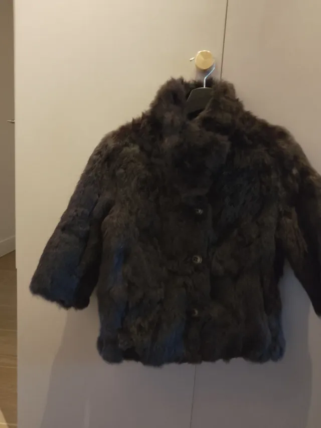 Chaqueta Pelo GAS Negra/Marrón