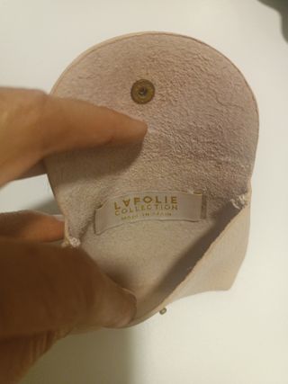 Monedero La Folie piel rosa