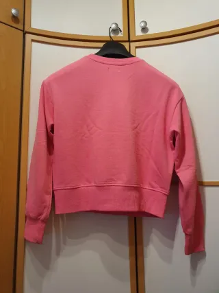 Sudadera niña rosa con mensaje