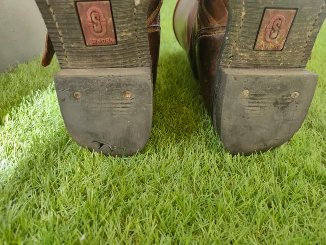 BOTAS SENDRA 44 CUSTOM ROCK VINTAGE BIKER OLD RARA