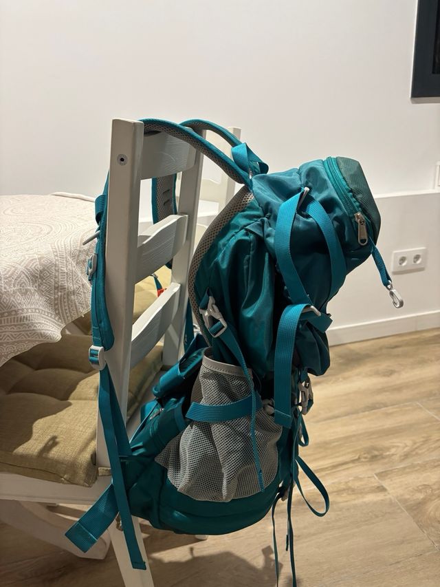 Mochila Trekking Homie 50L Verde/Azul