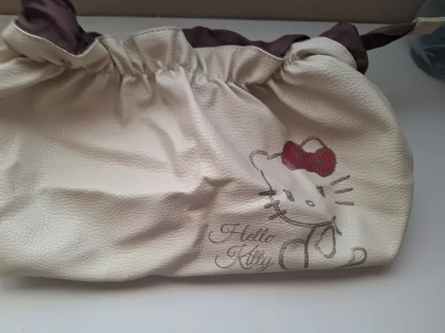 Neceser Hello Kitty beige y marrón