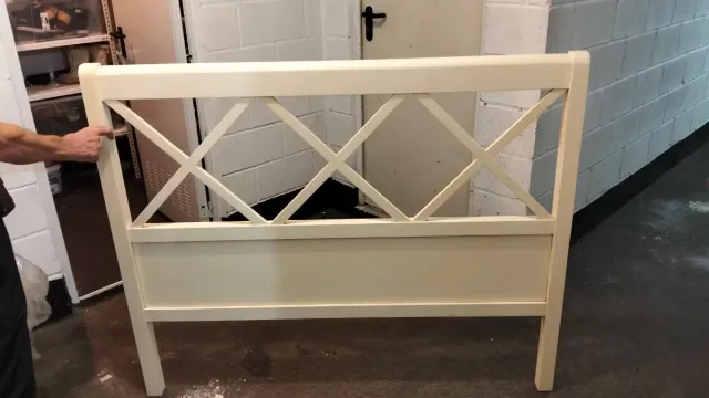 Cabecero de cama 135 cm madera beige