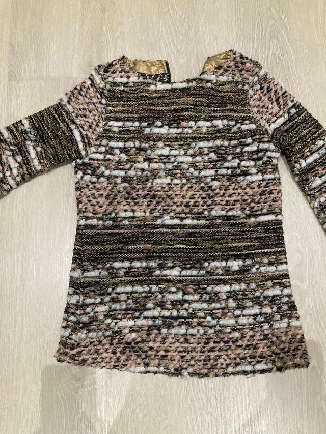 Jersey Zara Dorado y Rosa