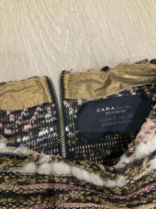 Jersey Zara Dorado y Rosa