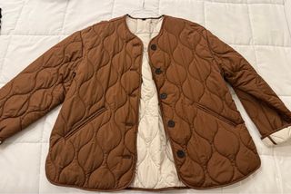 Chaqueta acolchada Zara marrón