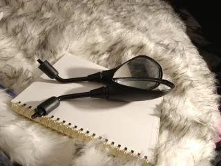 Espejos Retrovisores Moto Negro