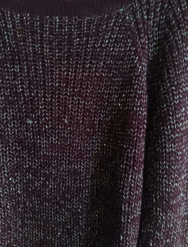 Maglione bordeaux luminoso