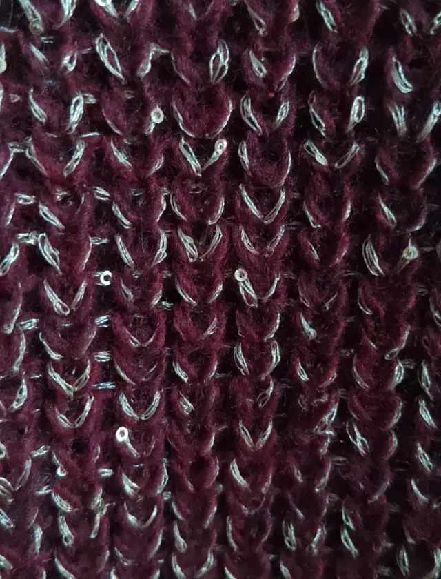 Maglione bordeaux luminoso