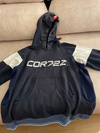 Sudadera Nike COR72Z Azul y Blanca