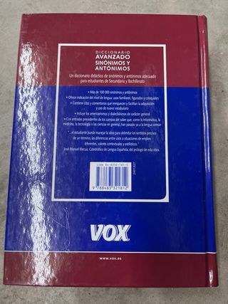 Diccionario Avanzado de Sinonimos y Antonimos L...