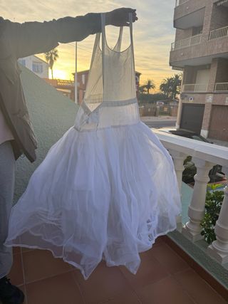 Cancán fallera blanco