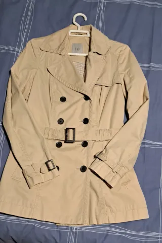 Gabardina Zara Mujer Beige