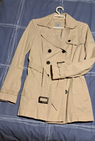 Gabardina Zara Mujer Beige